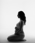 tehotenske foto v spodnom pradle silueta
